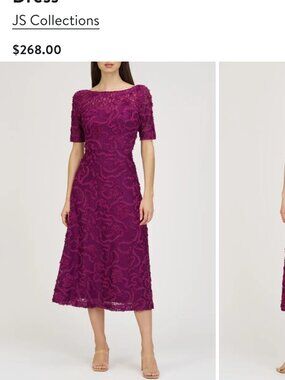 Jenni Floral Lace Cocktail Midi Dress